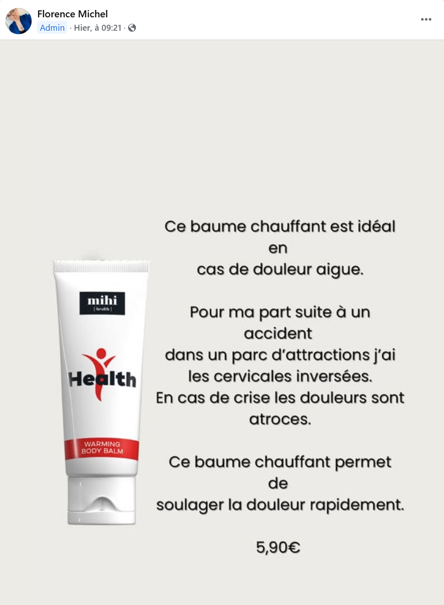 Avis sur le baume chauffant